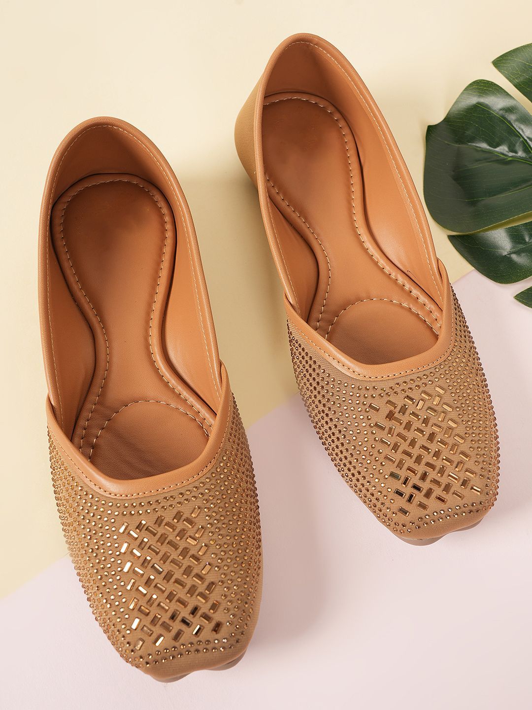 Style Shoes Women Textured Ballerinas Flats