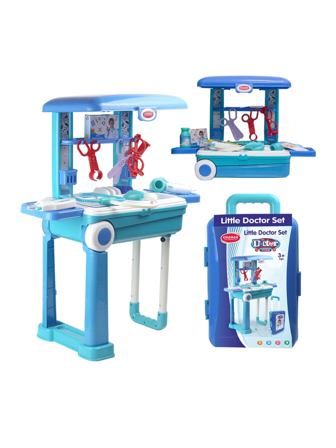 Aditi Toys Kids 13 Pcs Doctor Kit with Trolley