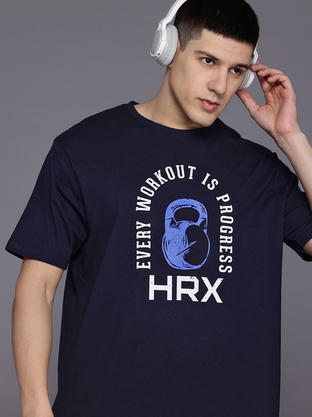 HRX by Hrithik Roshan Printed Relaxed Training T-shirt