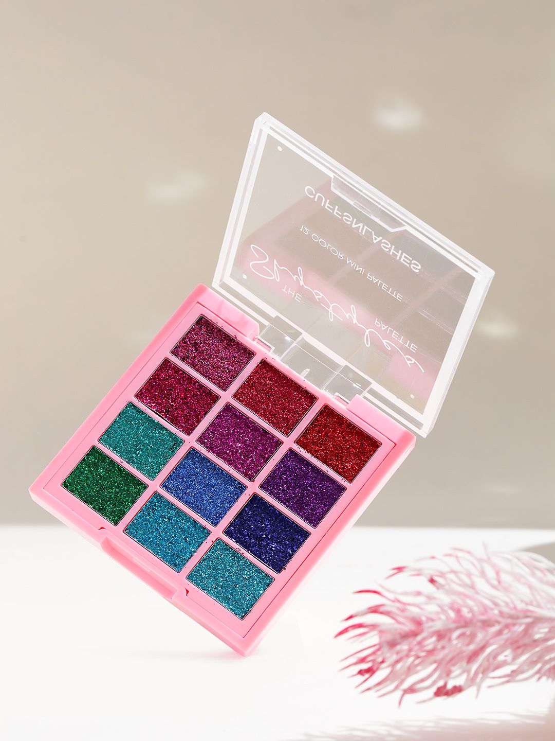 CUFFS N LASHES The Shystyles 12-Color Mini Eyeshadow Palette - Glitter Heart 2