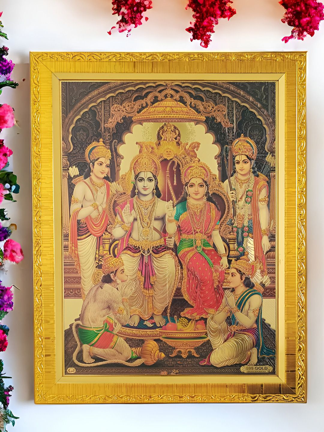 Art Street Art Street Black & Gold Toned Wooden Religious Wall Art