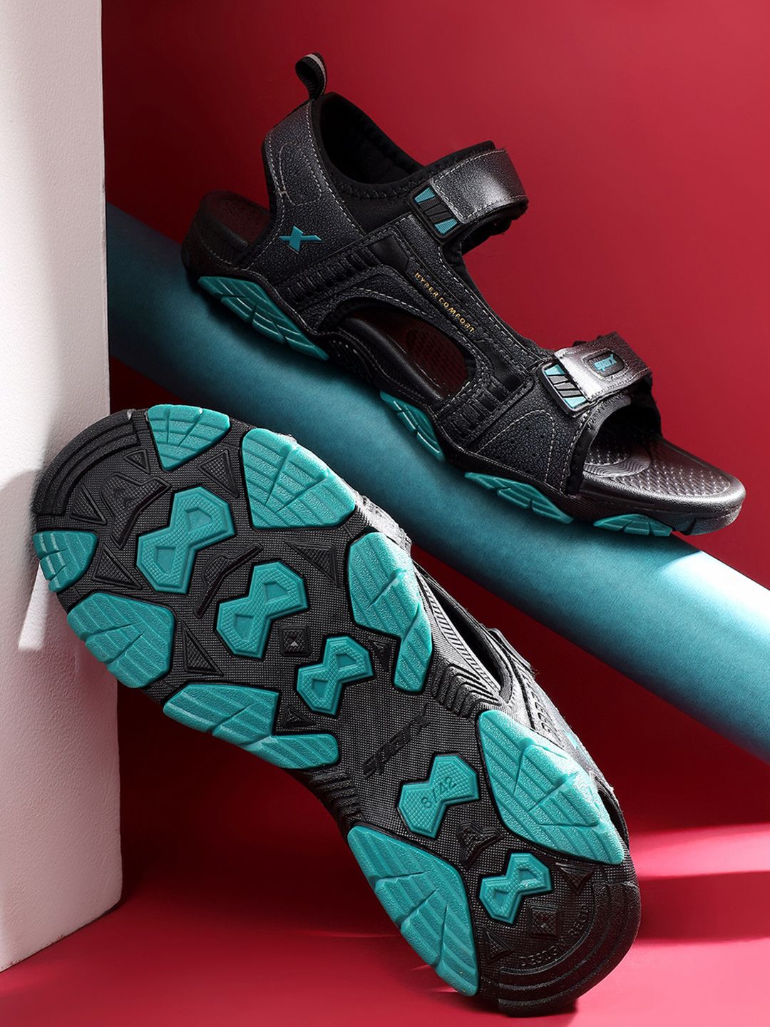 Sparx Men Textured Sports Sandals