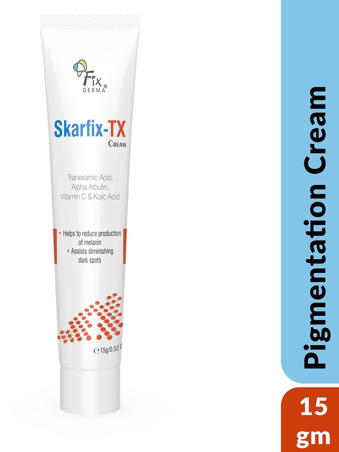 FIXDERMA SKARFIX - TX 10% Tranexamic Acid + 2% Kojic Acid & Vitamin C Face Cream 15g