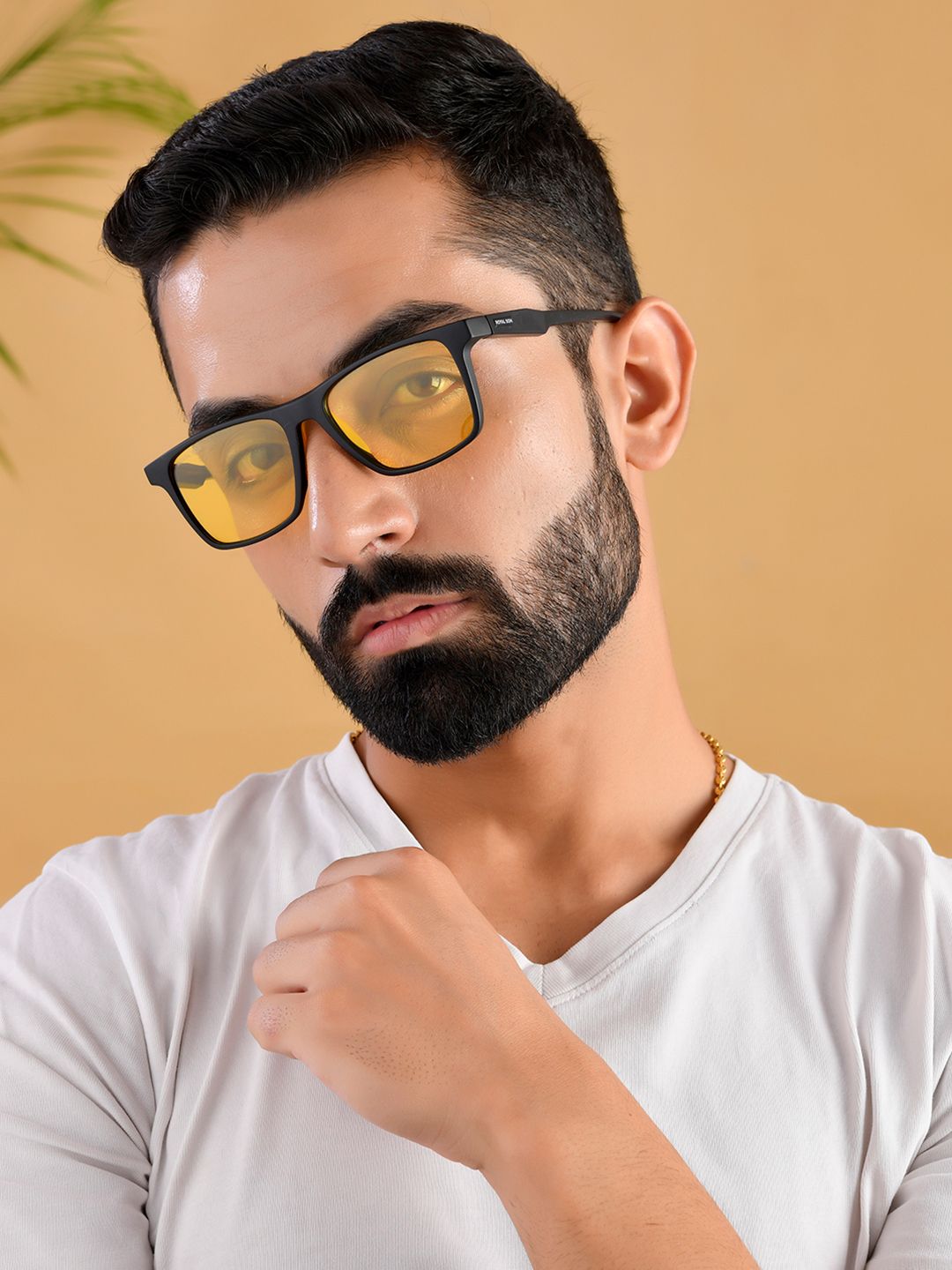 ROYAL SON Men Square Sunglasses with Polarised and UV Protected Lens SG-RS1010-C2