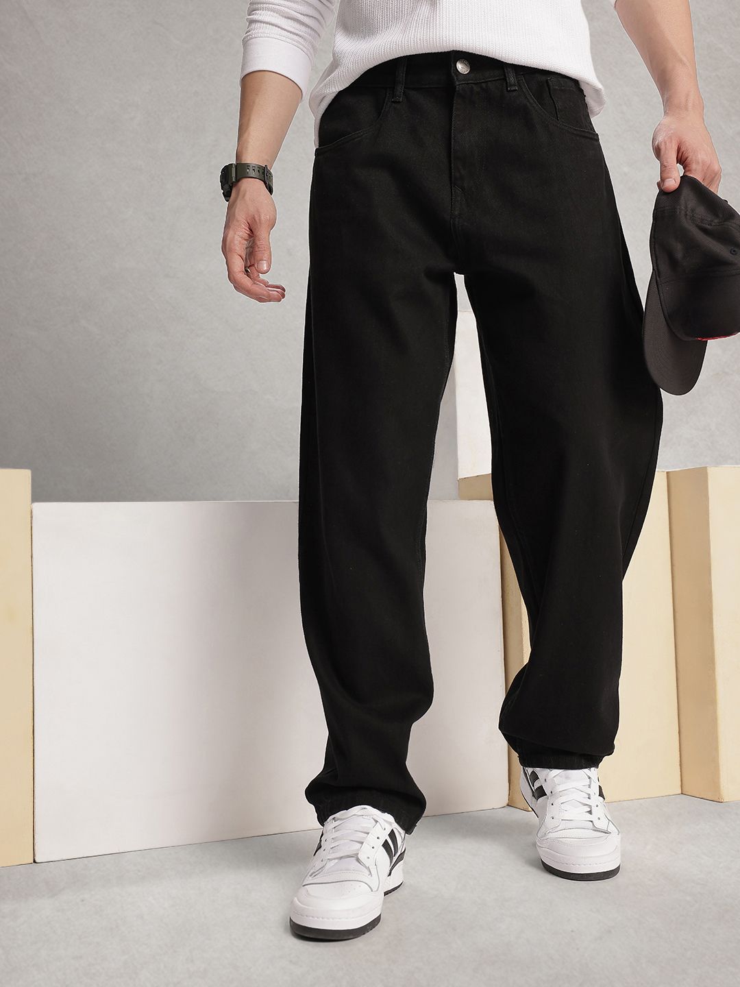 WROGN Men Loose Fit  Cotton Jeans