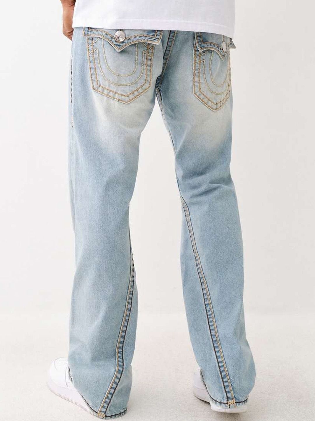 Buy True Religion Super T Joey Flare Fit Mid-Rise Washed Jeans
