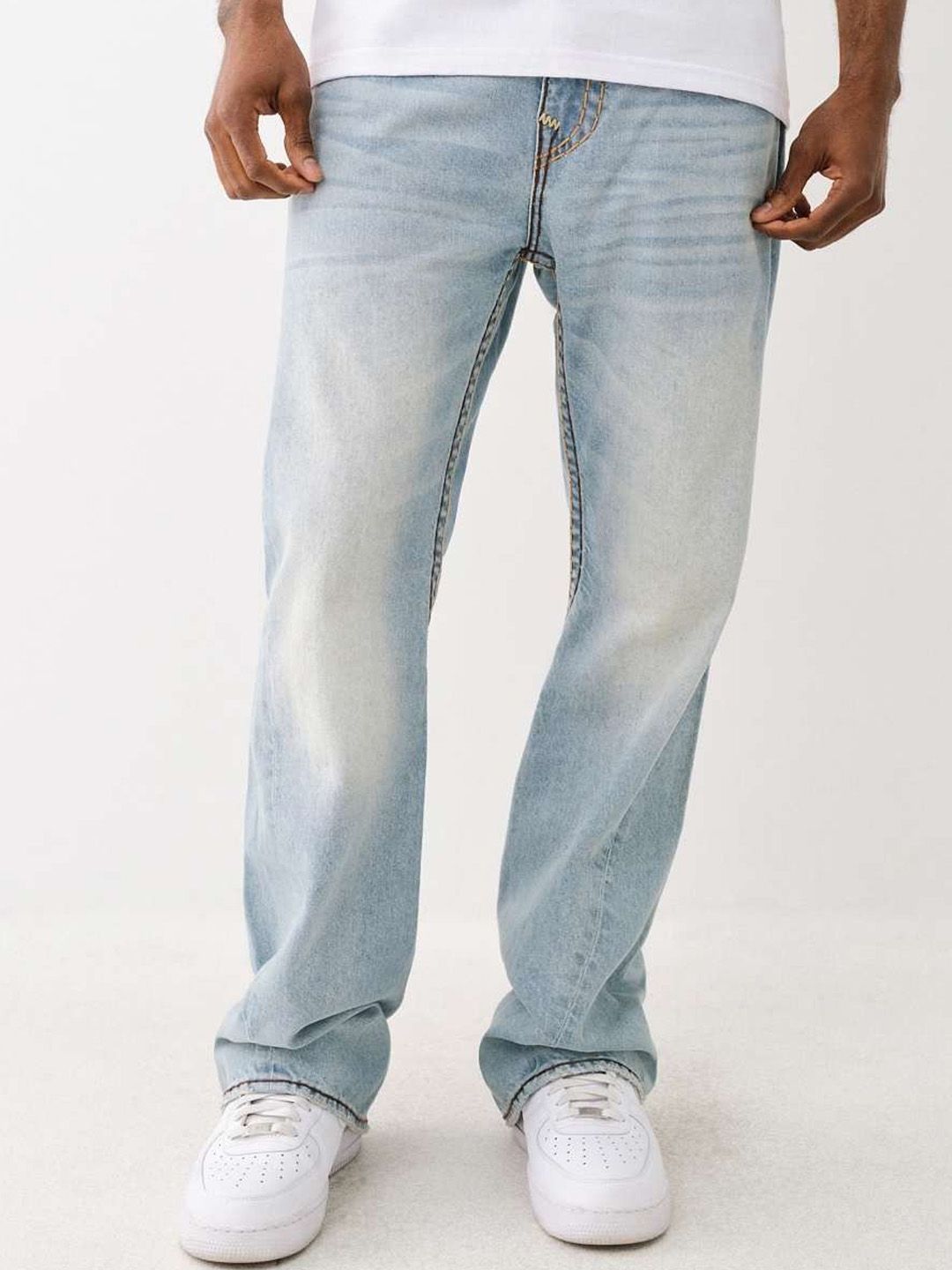 Buy True Religion Super T Joey Flare Fit Mid-Rise Washed Jeans