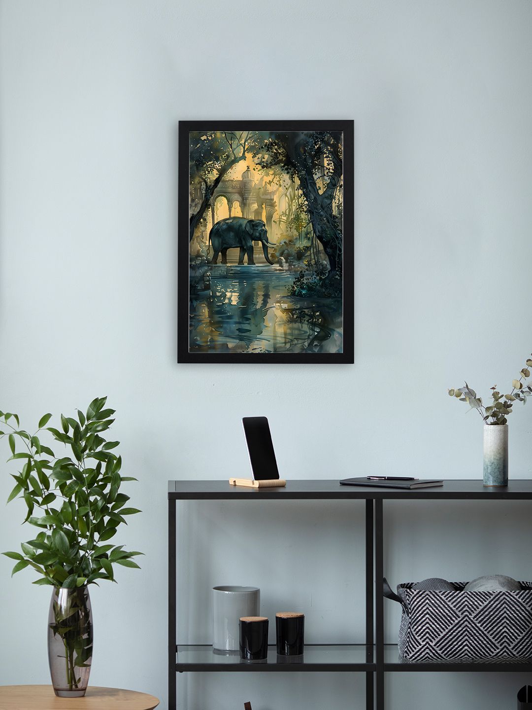 Giftii Wood Wall Rectangle Paintings Wall Art - 13 x 9 In