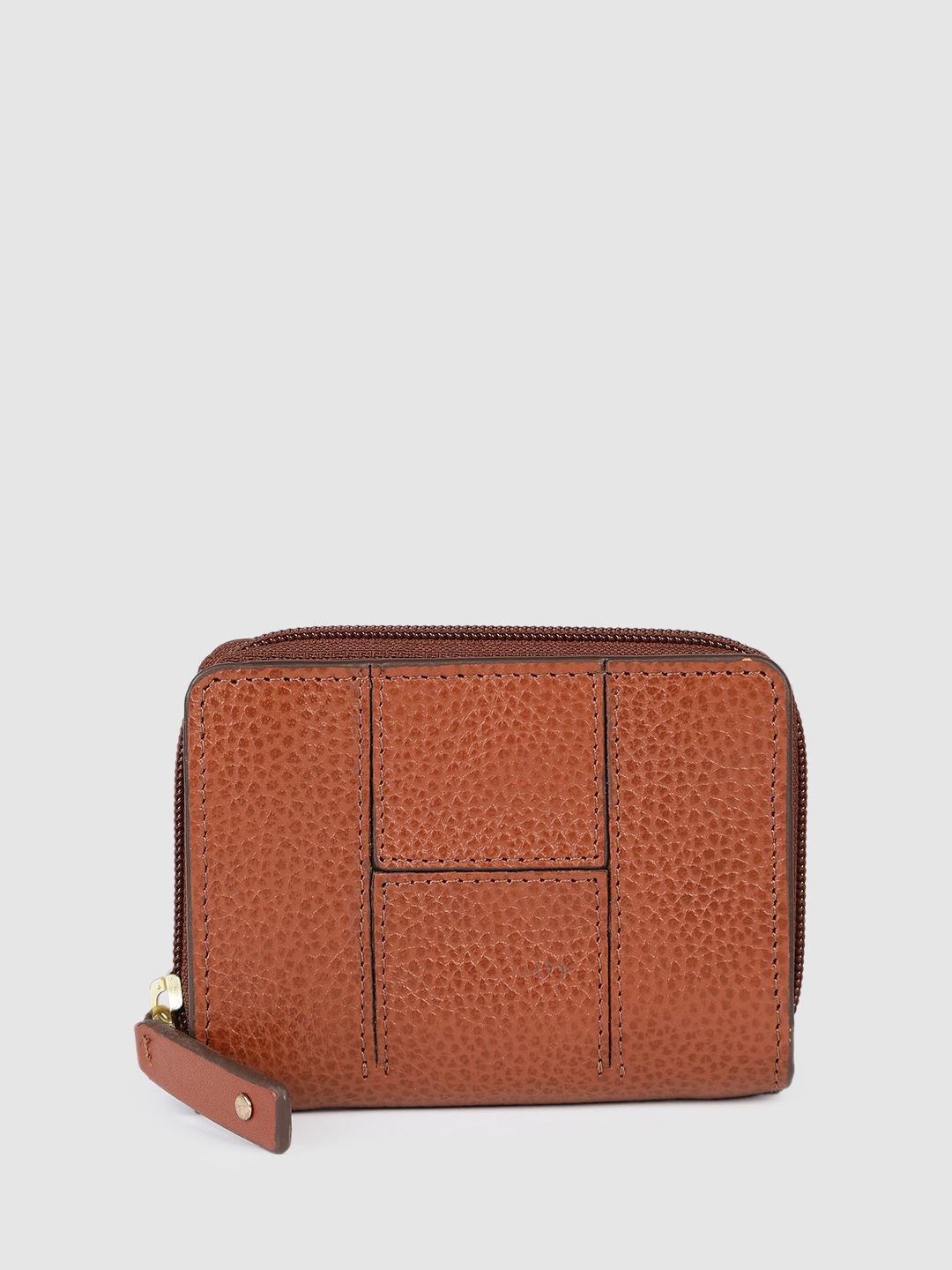Hidesign Hidesign Women OVALLE Textured Leather Zip Around Wallet