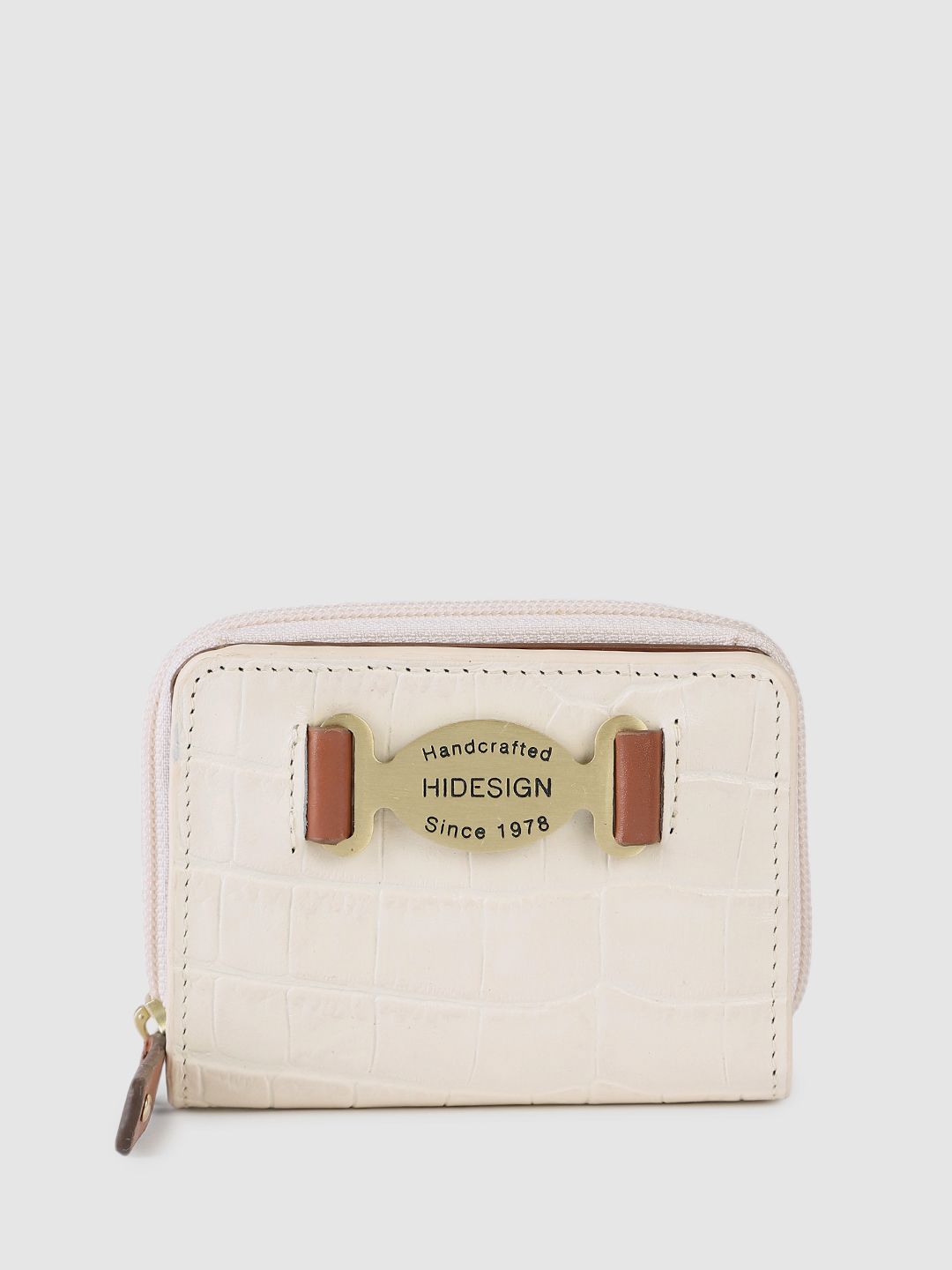 Buy Hidesign Women Santiago Animal Textured Leather Zip Around