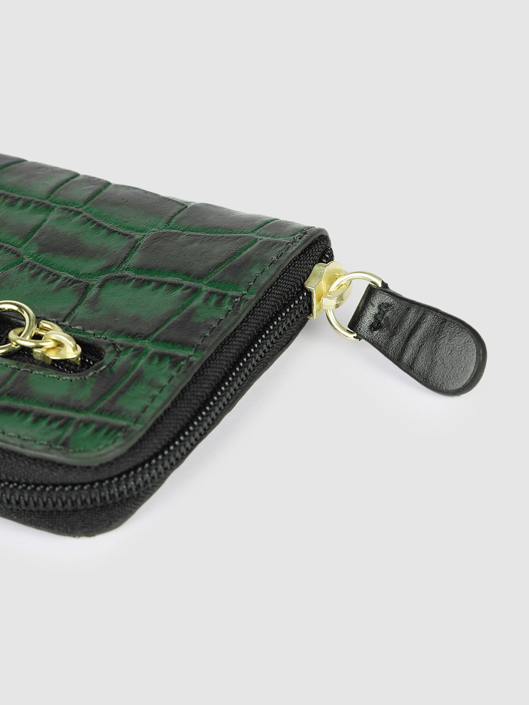 Buy Hidesign Women MOROCCO Croc Textured Leather Zip Around Wallet