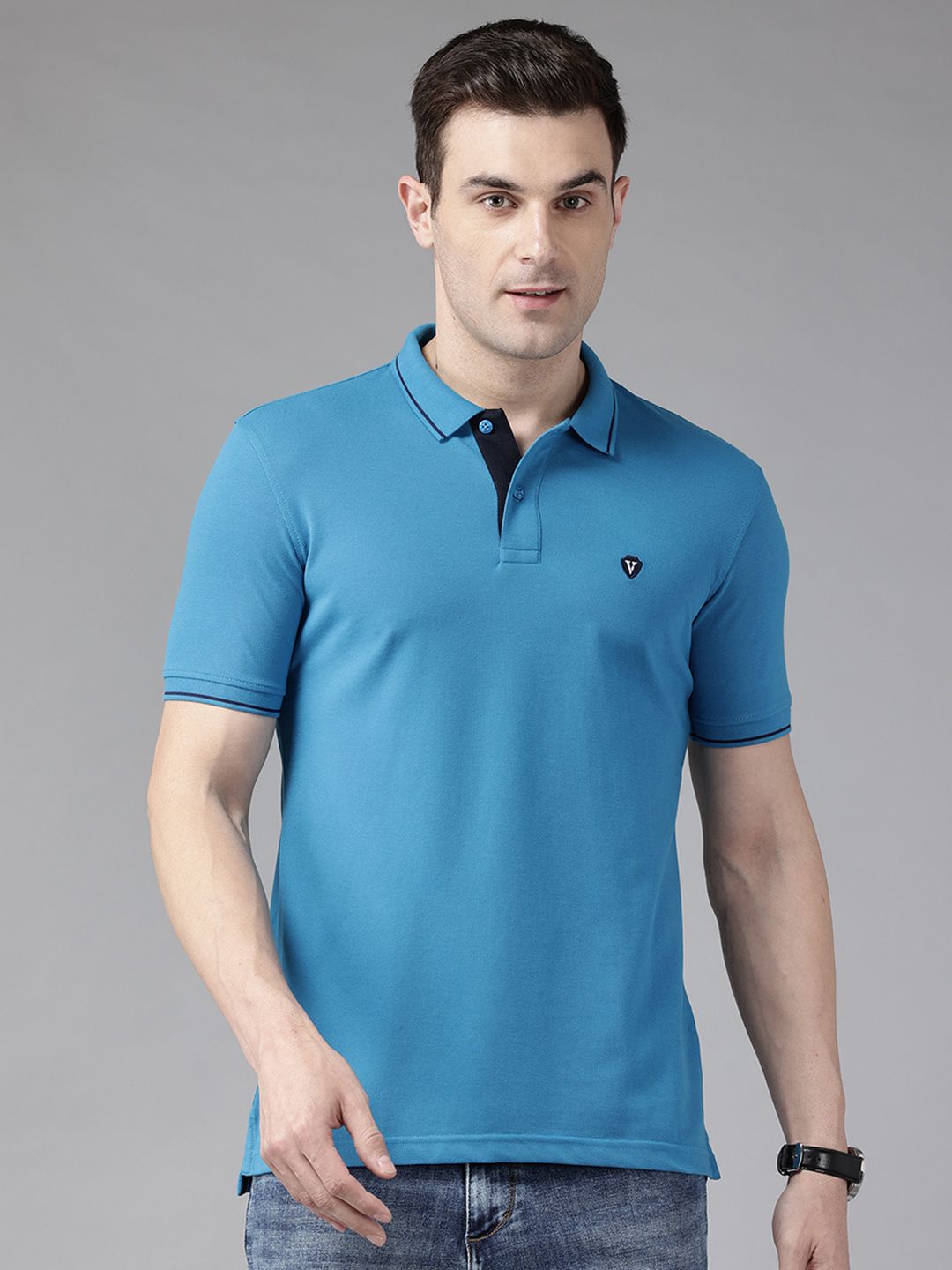 Van Heusen Sport Slim Fit Polo Collar T-shirt