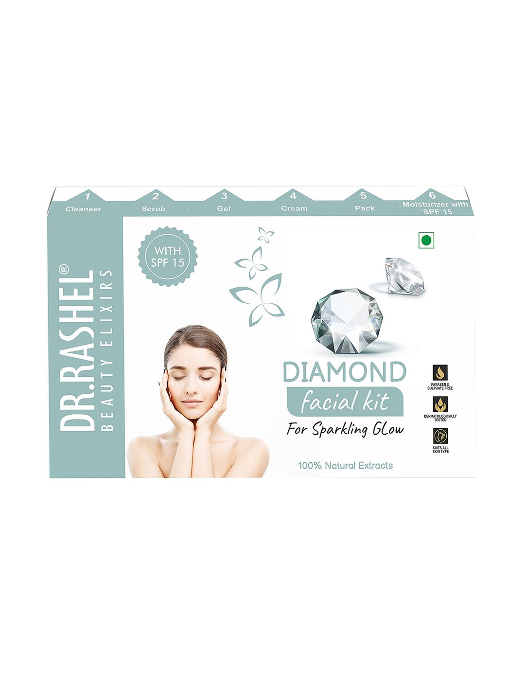 DR.RASHEL Diamond Facial Kit For Sparkling Glow - 140g