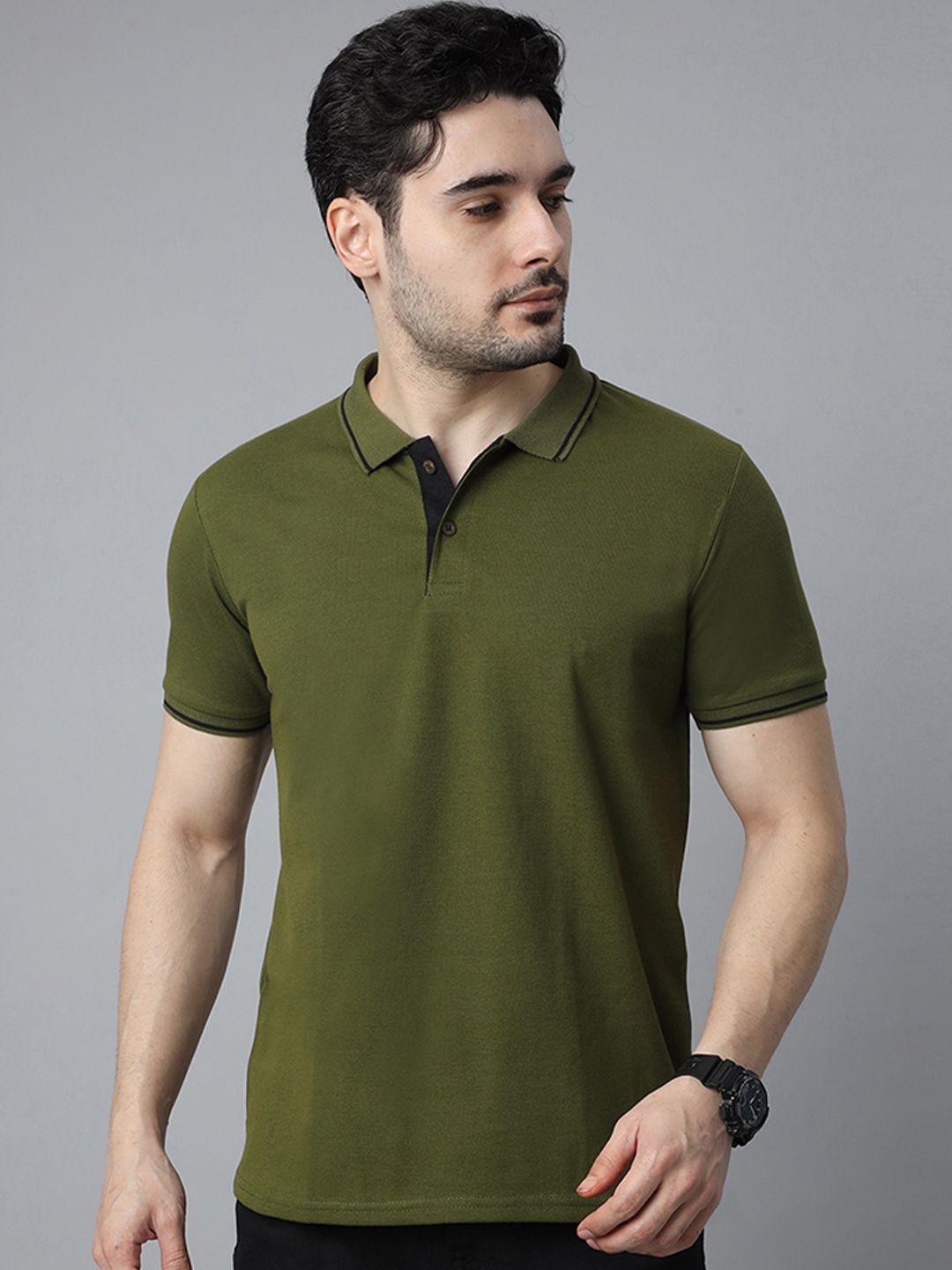 Wear Your Opinion Men Premium Pique Tipped Polo