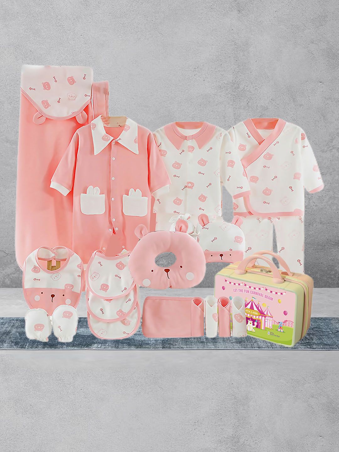 Buy Little Surprise Box 23 Pcs Ted Face Newborn Baby Girl/Boy Wear