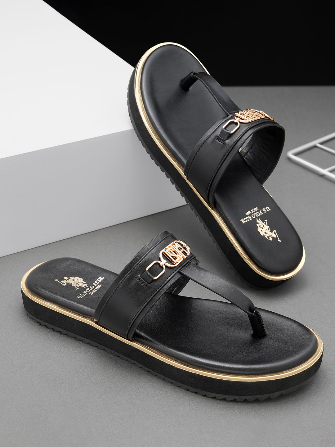 Women T-Strap Flats U.S. Polo Assn. Women MATILDE Women T-Strap Flats With Buckles