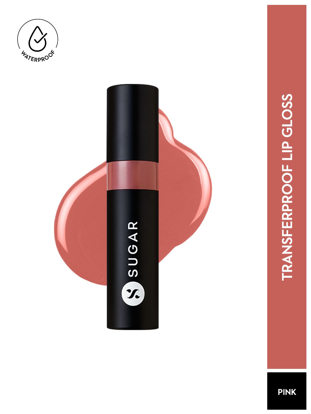 SUGAR Partner In Shine Transferproof Lip Gloss With Vitamin E-3ml- 04 Salmon Sake