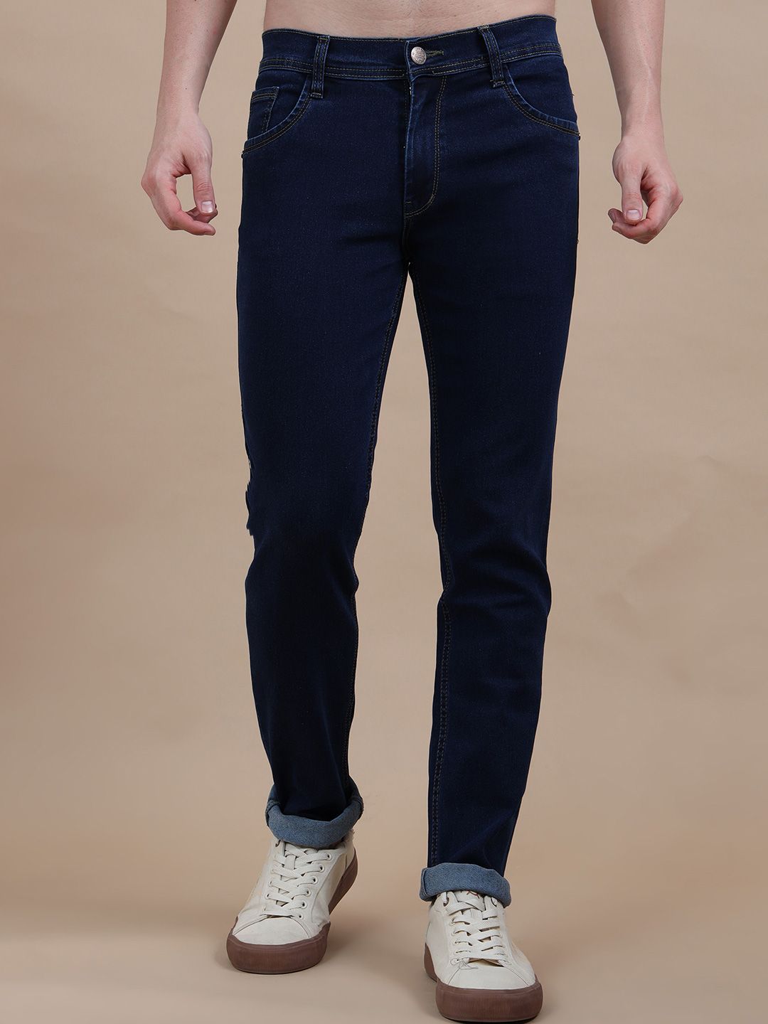 MIRAAN Men Slim Fit Mid Rise Jeans
