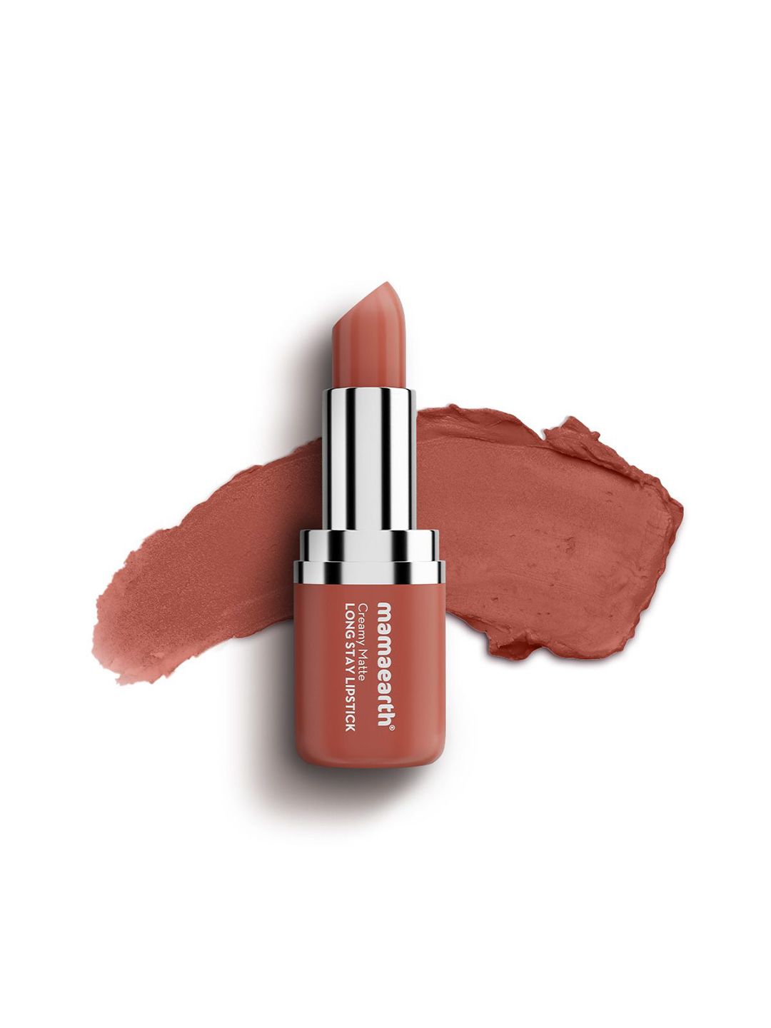 Mamaearth Murumuru Butter & Vit-E Creamy Matte Long Stay Lipstick- Brown Truffle- 4.2g