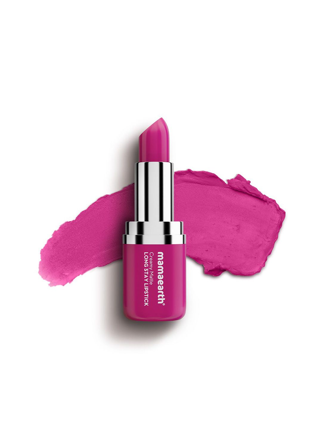 Mamaearth Murumuru Butter and Vit-E Creamy Matte Long Stay Lipstick- Pink Camellia- 4.2g