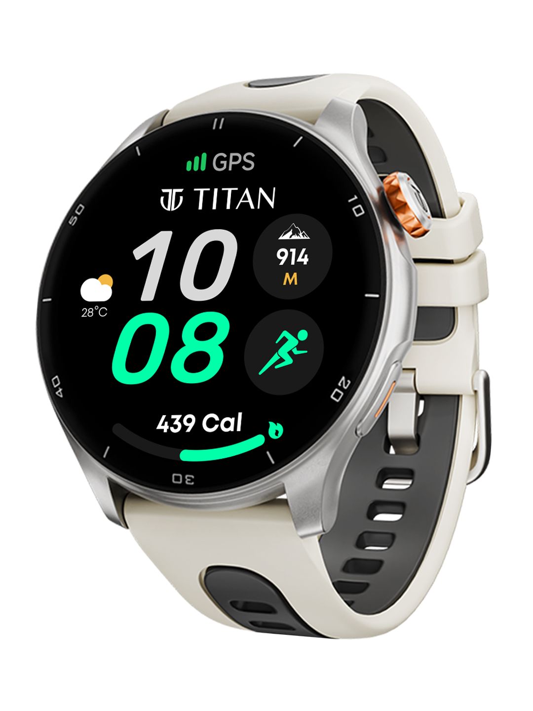 Titan Celestor 1.43 AMOLED Display GPS Piezoelectric Crown BT Calling 3ATM Smart Watch