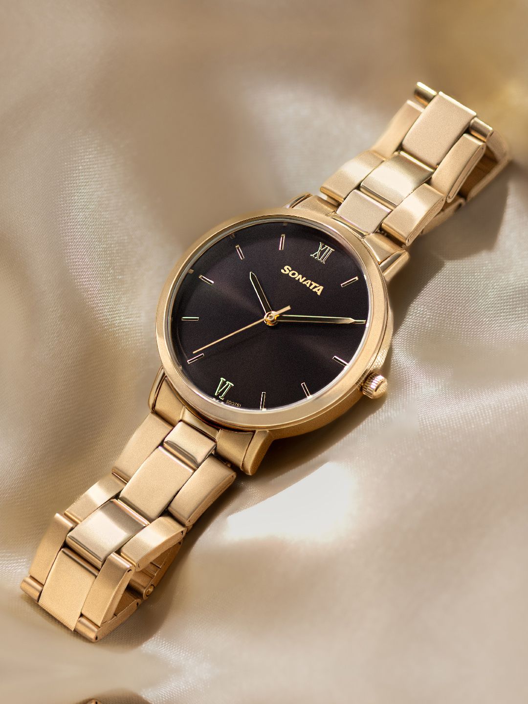 Sonata Quartz Analog With Black Dial Watch For Women - 87071ym01