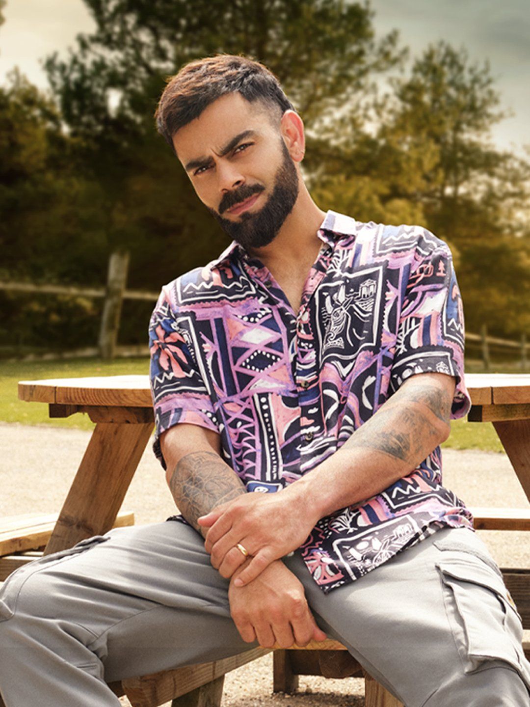 WROGN Men Custom Opaque Printed Casual Shirt