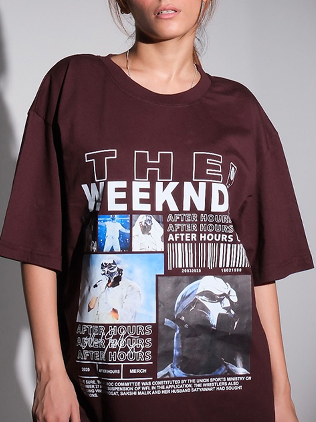Buy TheBTclub Men The Weeknd Oversized T-shirt - Tshirts for Men