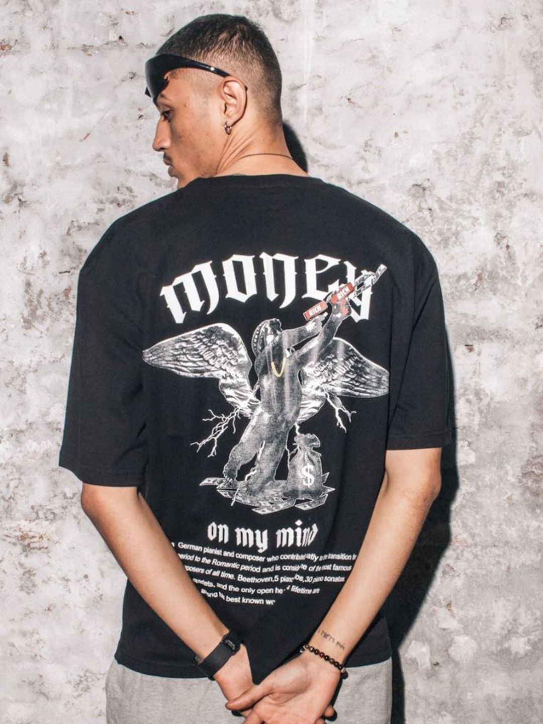 TheBTclub Men Money On My Mind Oversized T-shirt