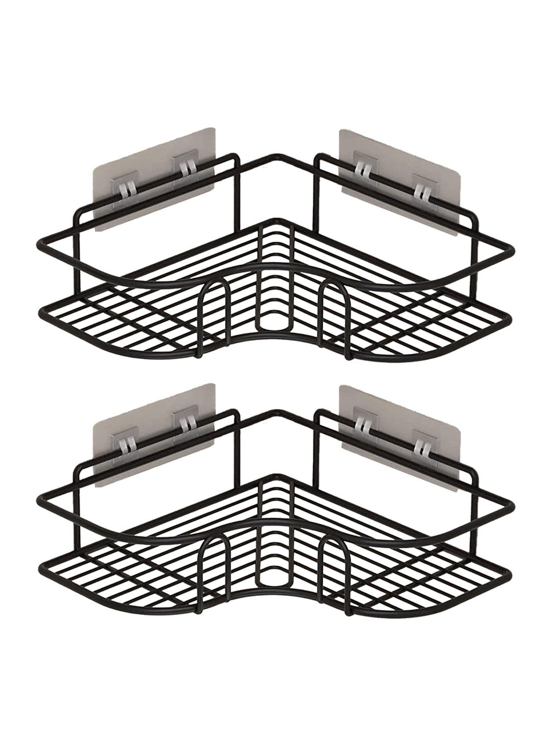 UMAI Black 2 Pieces Stainless Steel Shower Holders