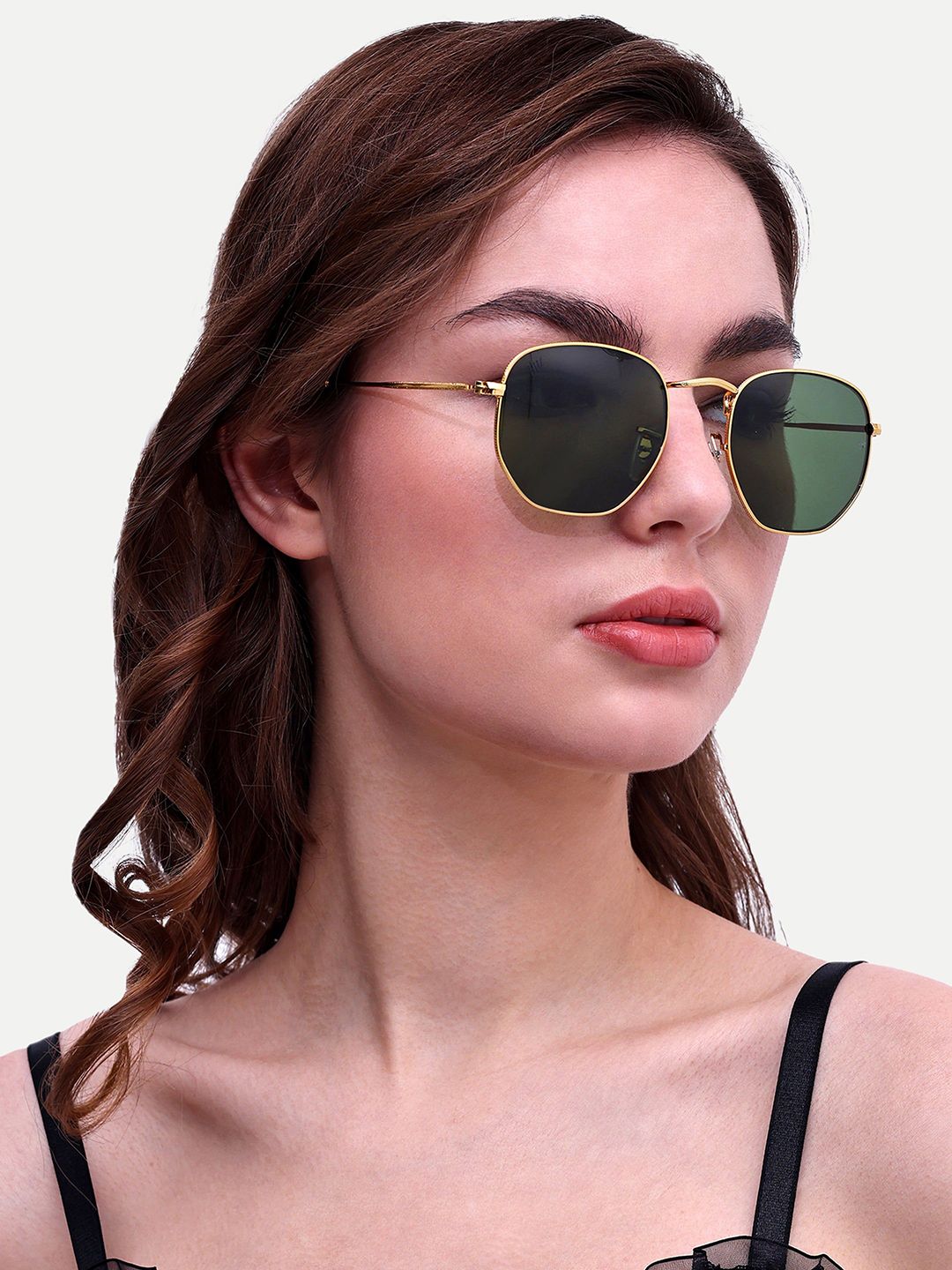 HAMILTANO WINSTON Men Hexagon Sunglasses with UV Protected Lens