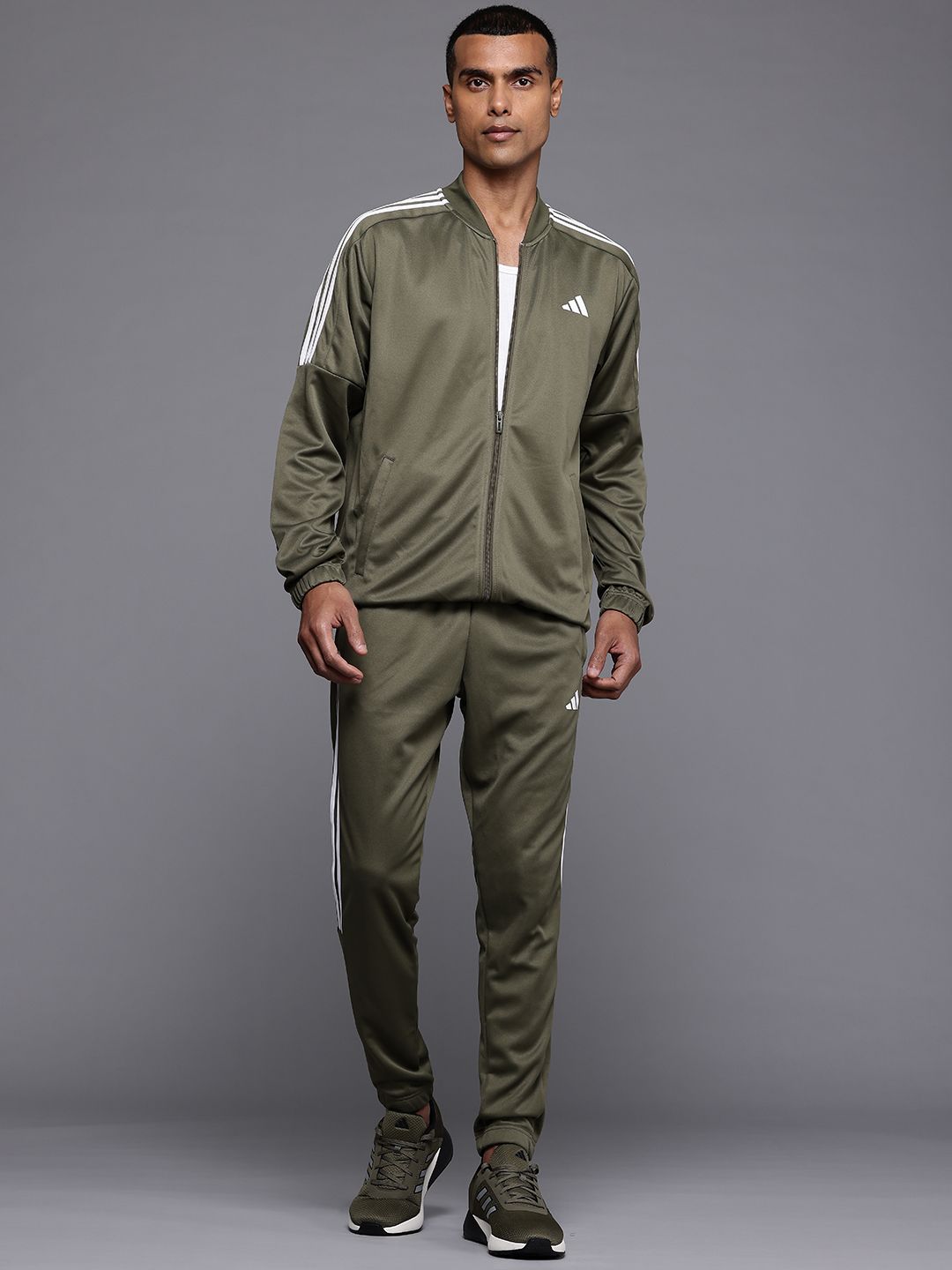 メンズウェア Resurrection Buy ADIDAS Striped Detail Drop-Shoulder Sleeves 3S Plain Jacket