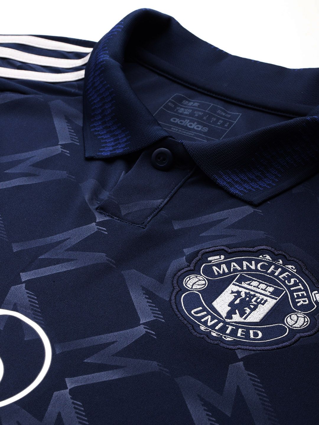 Buy ADIDAS Manchester United F.C Printed Away Slim Fit Jersey