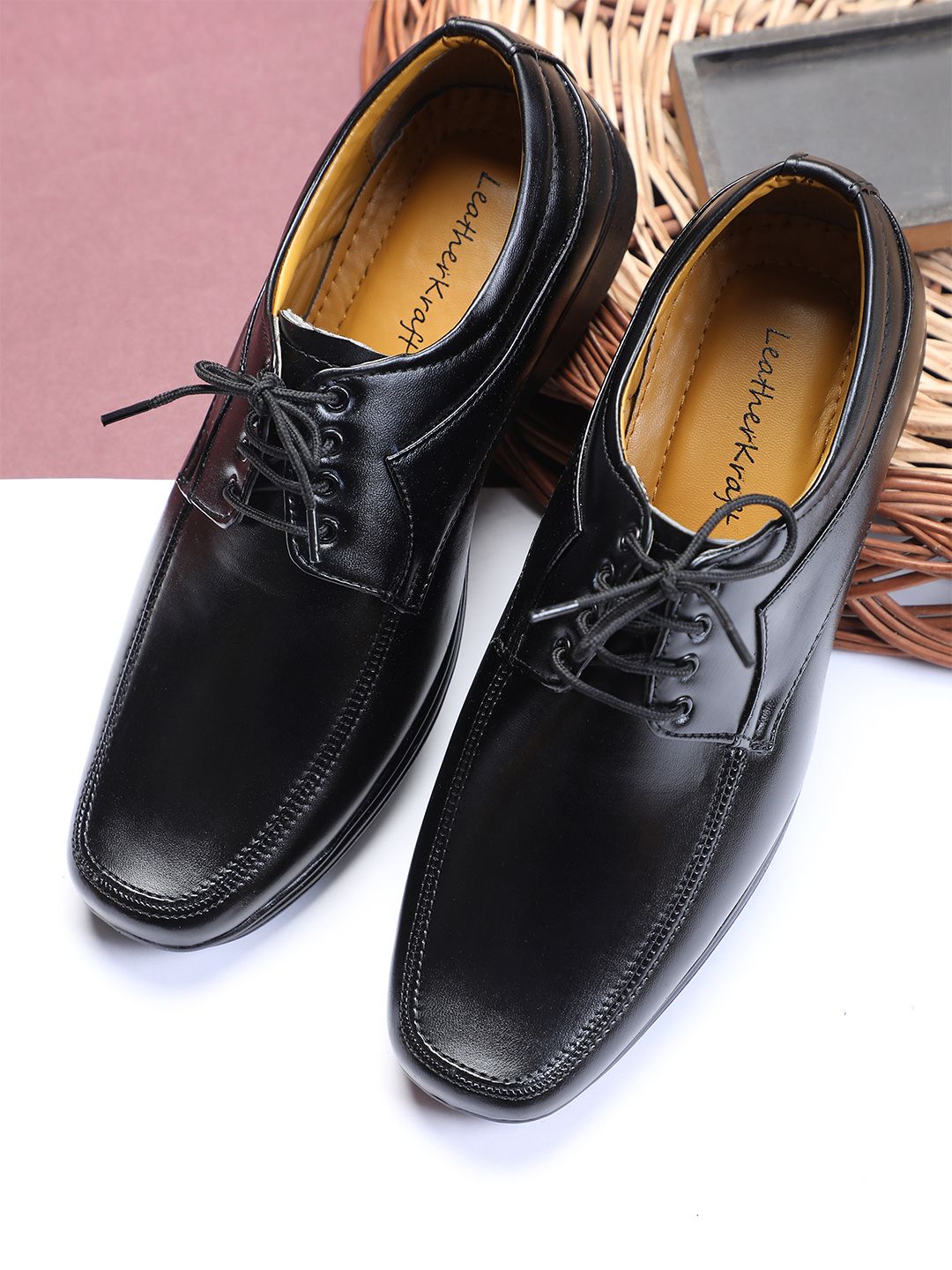 LeatherKraft Men Formal Derbys