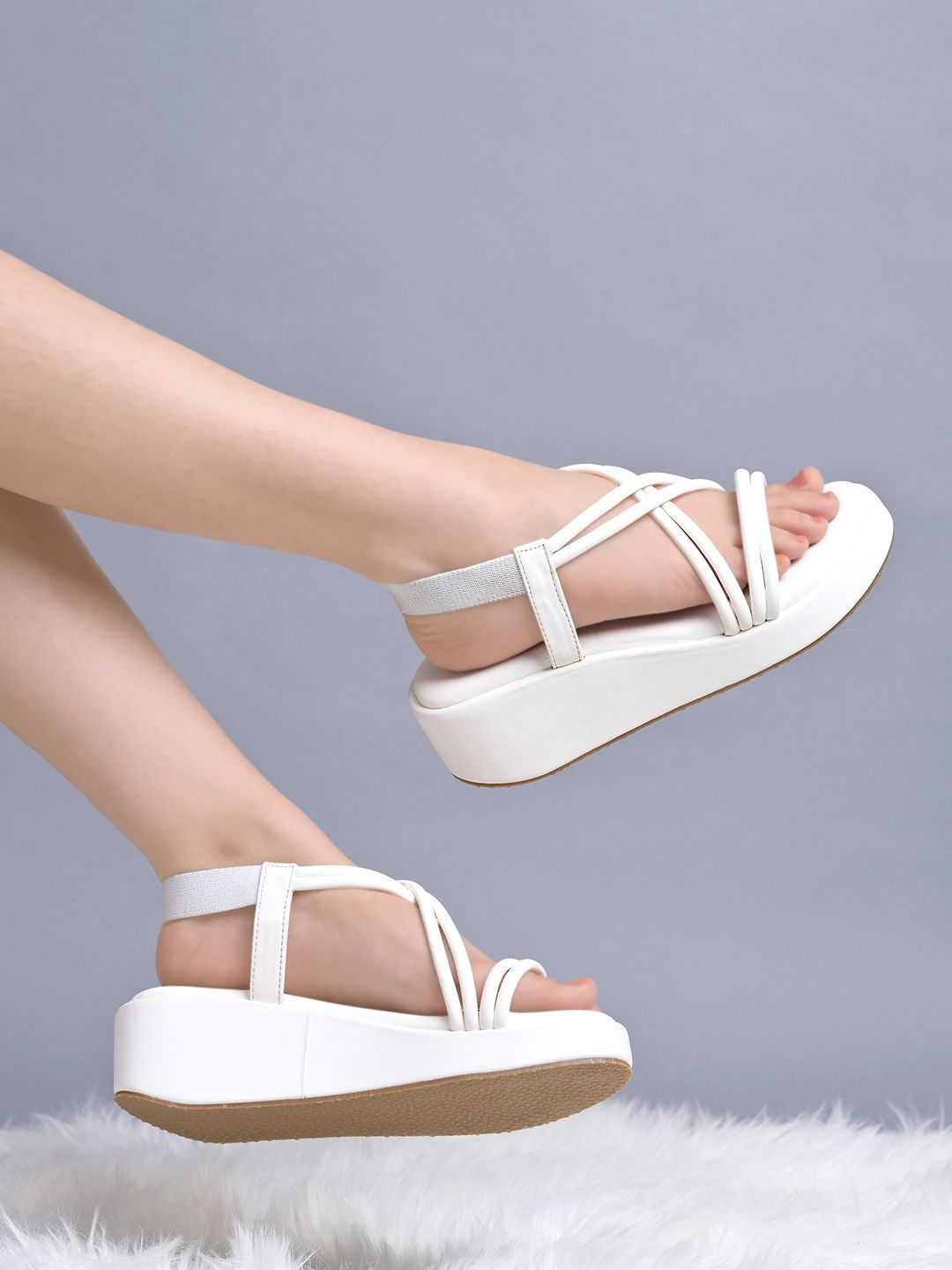 Shoetopia Wedge Sandals with Bows