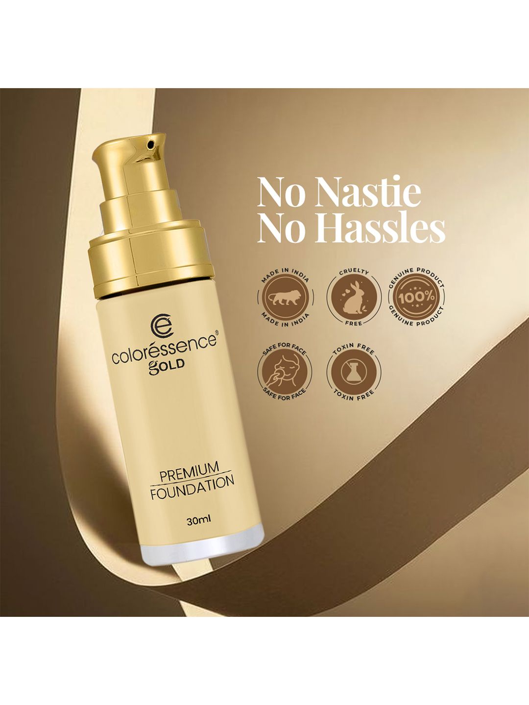 Buy Coloressence Gold True Tone Premium Foundation-30ml-Creme FND