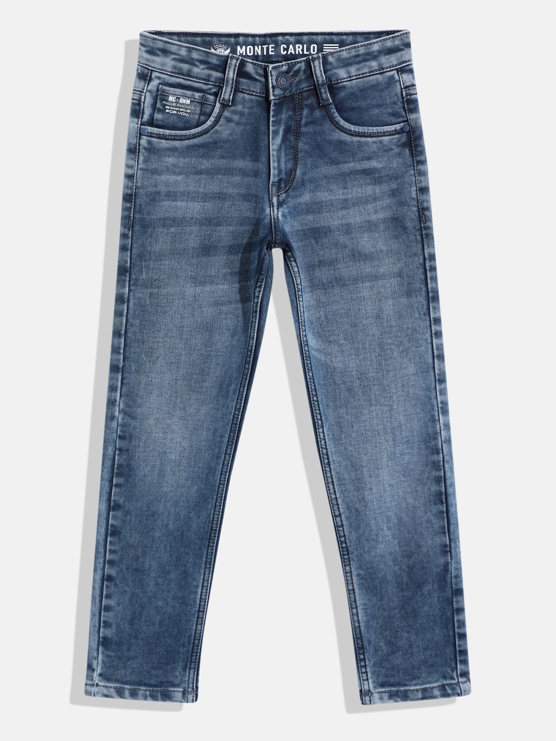 Monte Carlo Boys Slim Fit Stretchable Jeans