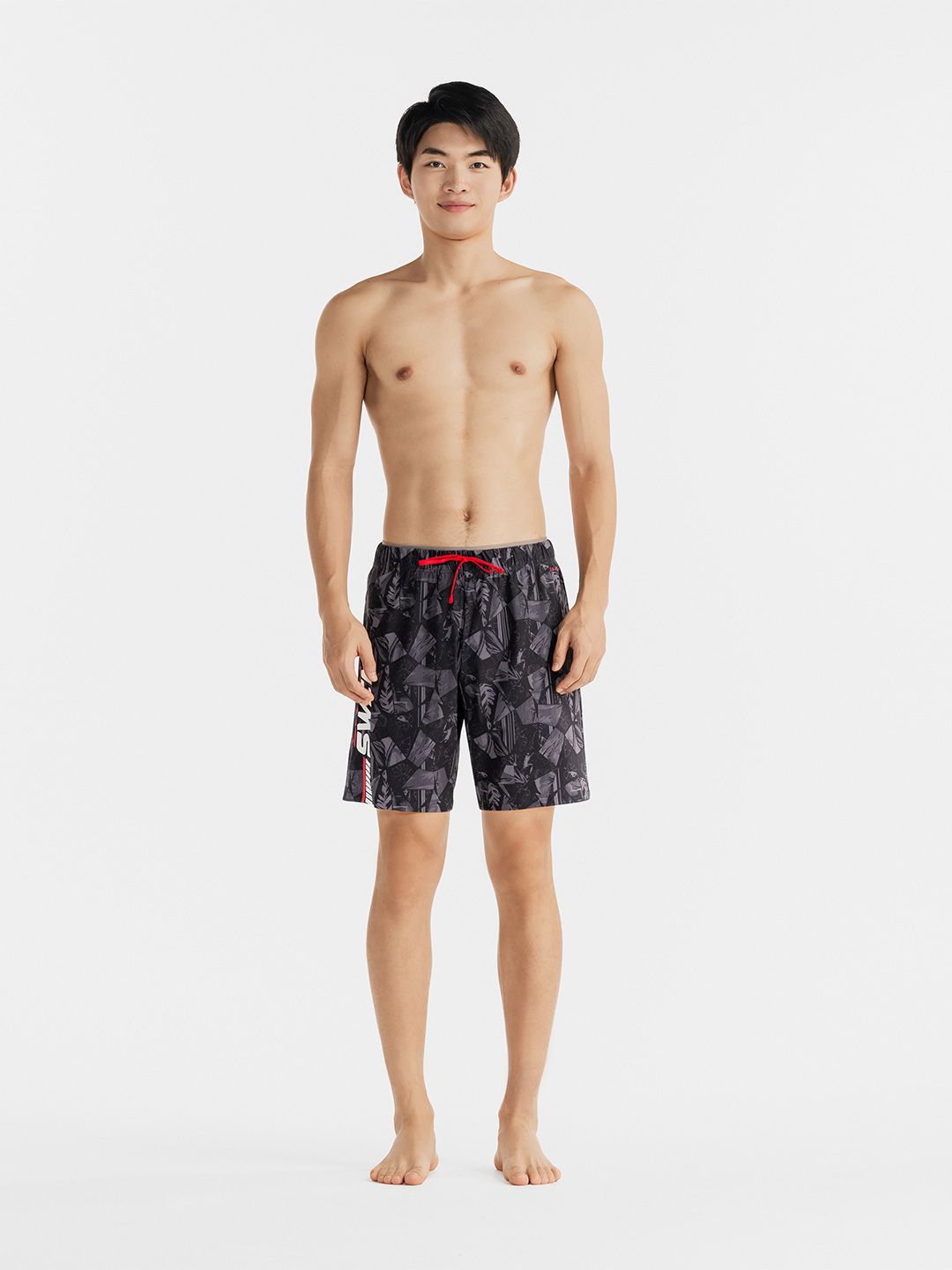 Decathlon Nabaiji - Men Black CN 100 Quick Dry Swim Shorts