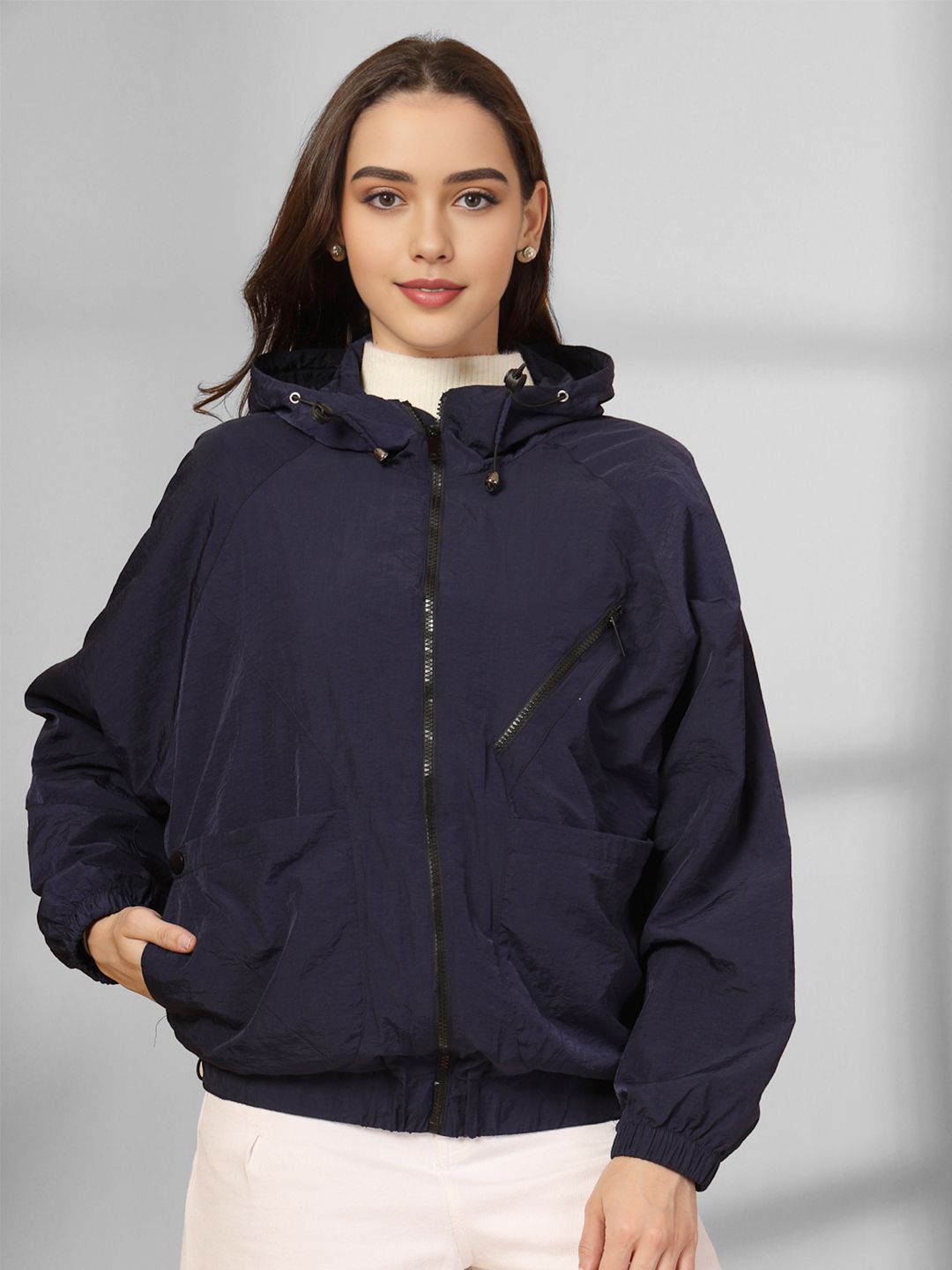 CHKOKKO Women Running Winter Sports Zipper Stylish Jacket