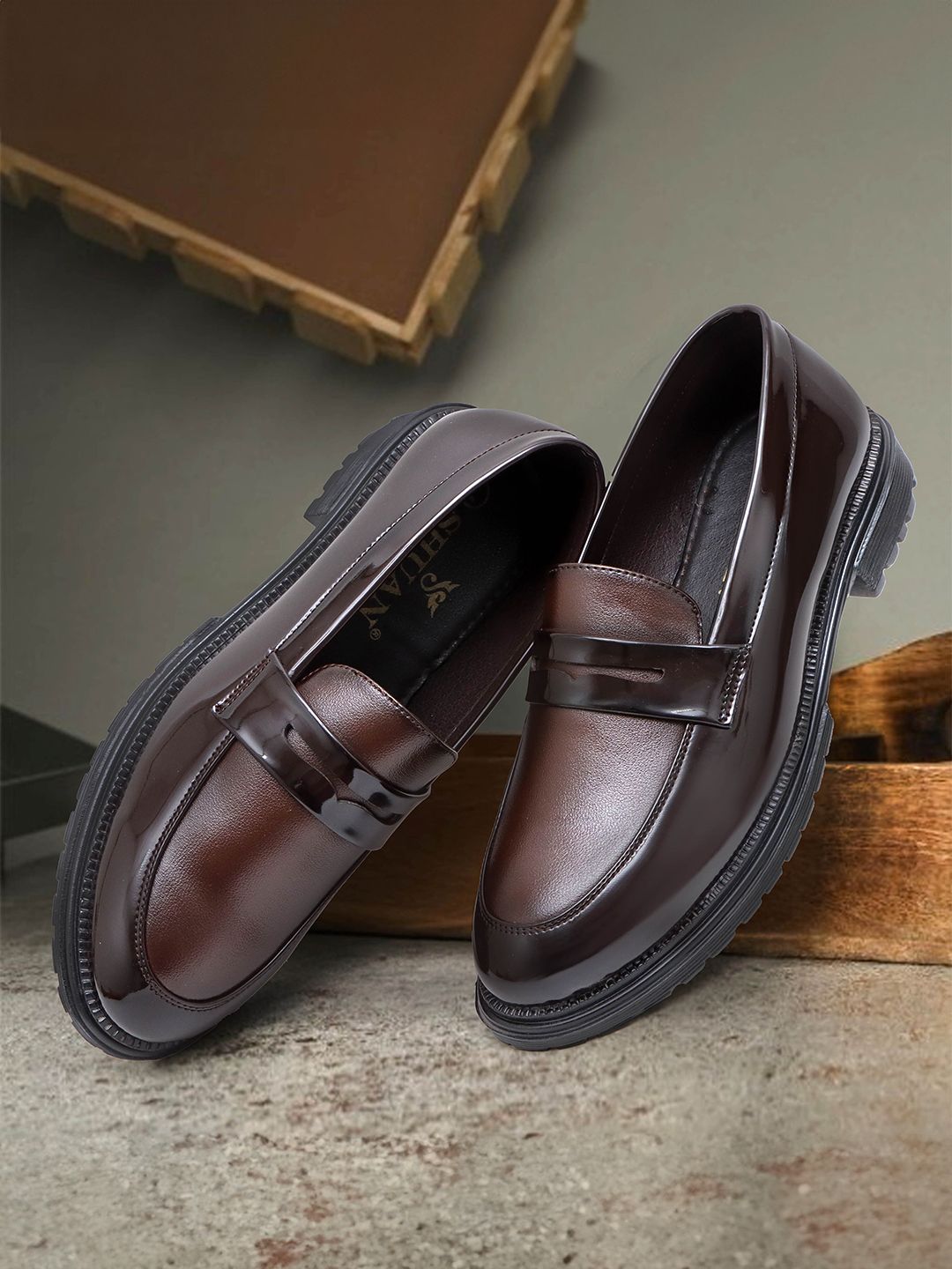 SHUAN Men Slip On Shoes