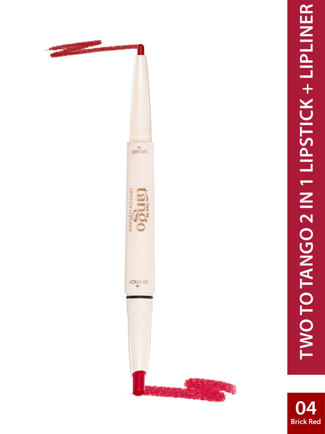 GLAM21 Two To Tango Lip Liner + Lipstick Duo-0.65g- Brick Red-04