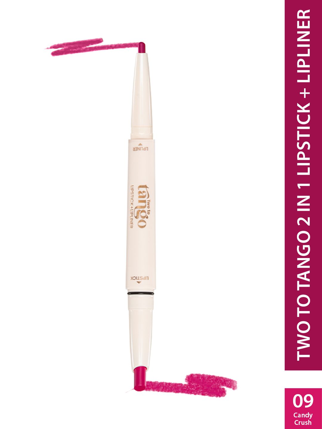 GLAM21 Two To Tango Creamy Matte Finish Lip Liner + Lipstick Duo-0.65g- Candy Crush-09