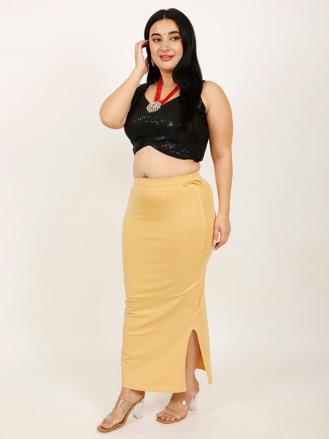 DUNBERRY LONDON Premium Bamboo Cotton Lycra Seamless Saree Shapewear