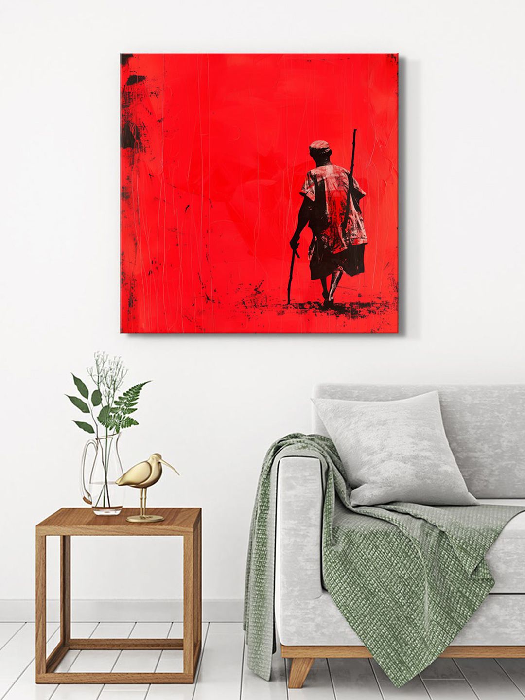 Buy Art Street Embossed Laminated Synthetic Wood Wall Rectangle