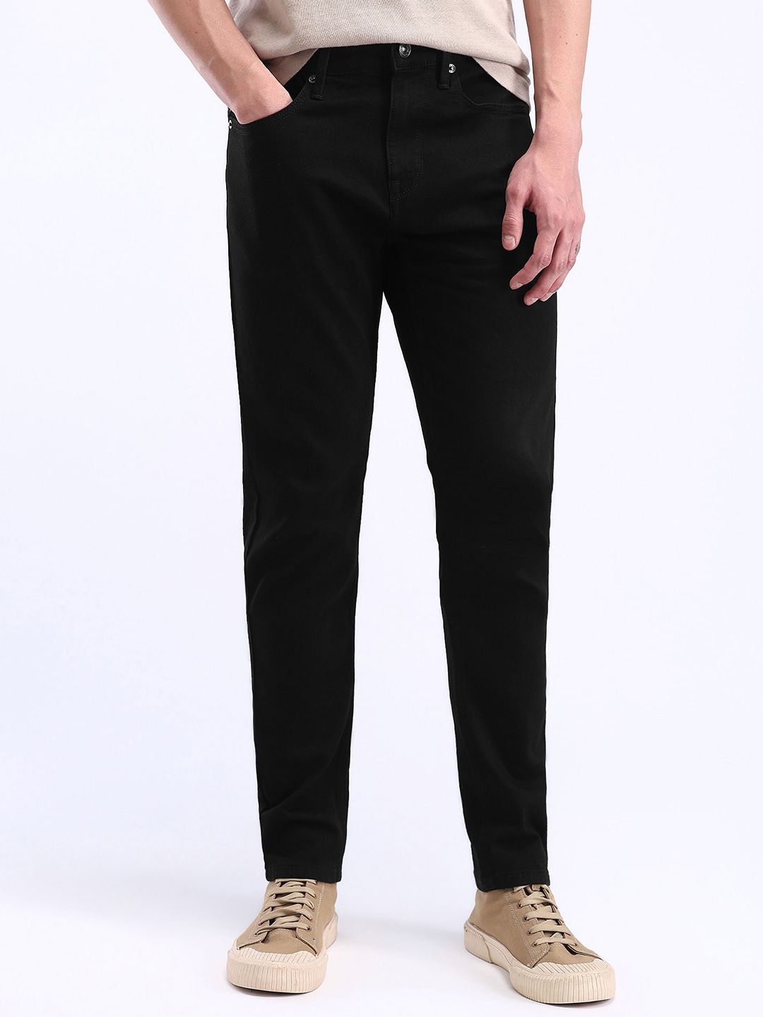 Flying Machine Flying Machine Men Slim Fit Light Fade Stretchable Cotton Jeans