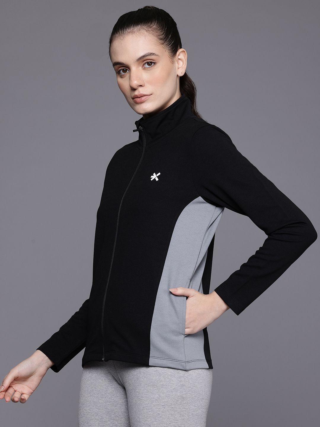 HRX by Hrithik Roshan Colourblocked Rapid-Dry Training Sporty Jacket