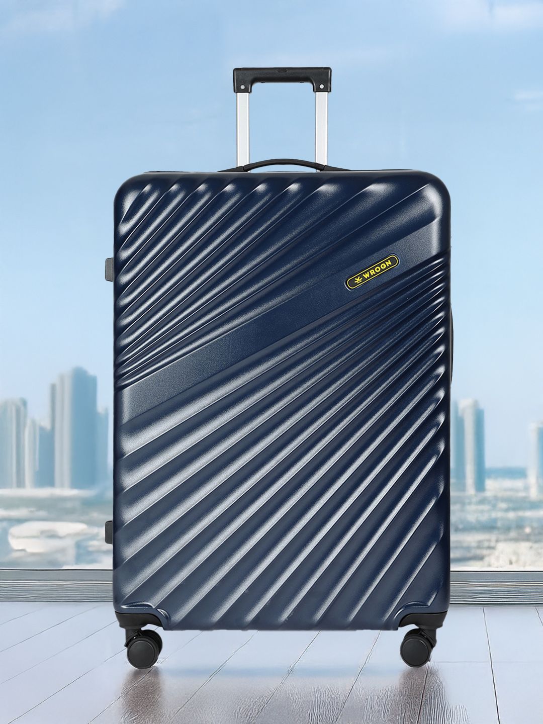 WROGN Maverick 8 Wheel Hard Large Trolley Suitcase - 28 Inch - 117L