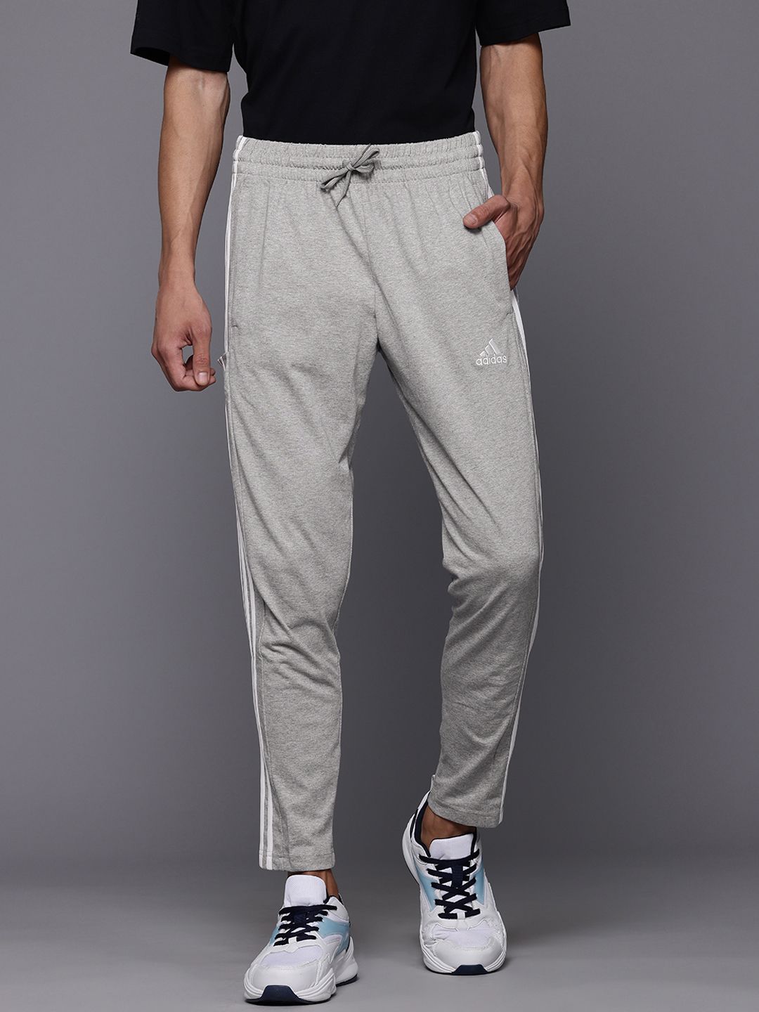 Buy ADIDAS Men 3-Stripes Single Jersey TO Training Track Pants