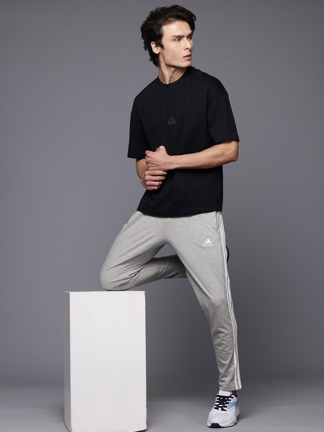 Buy ADIDAS Men 3-Stripes Single Jersey TO Training Track Pants