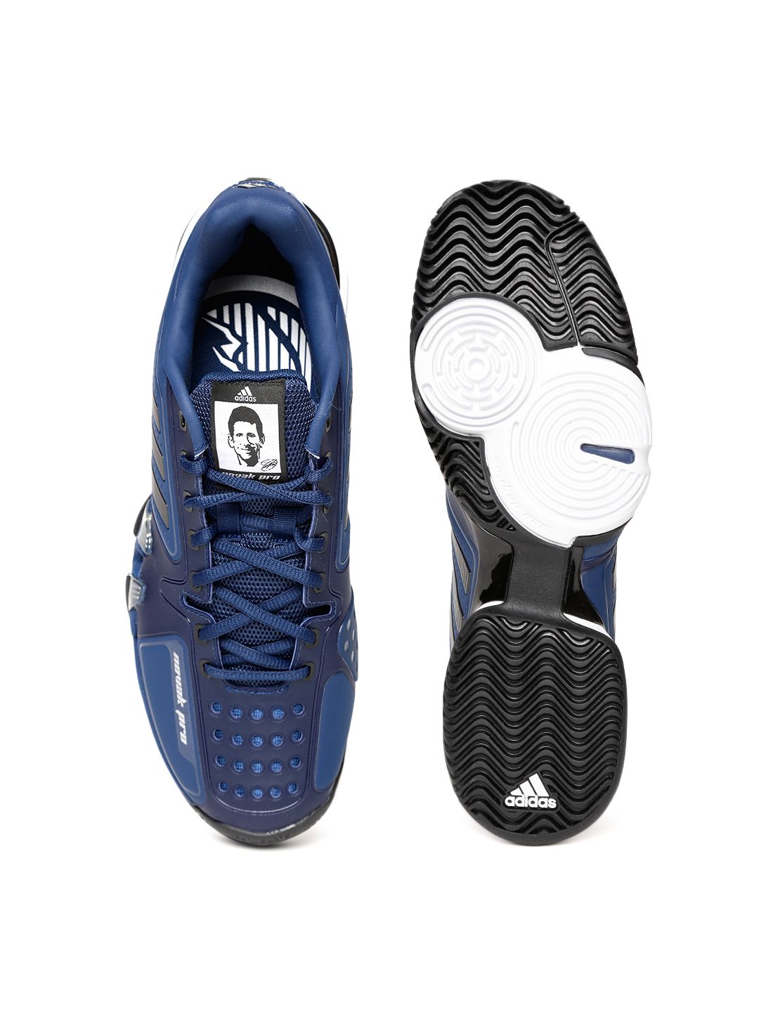 Buy Adidas Men Blue NOVAK PRO Tennis Shoes - Sports Shoes for Men